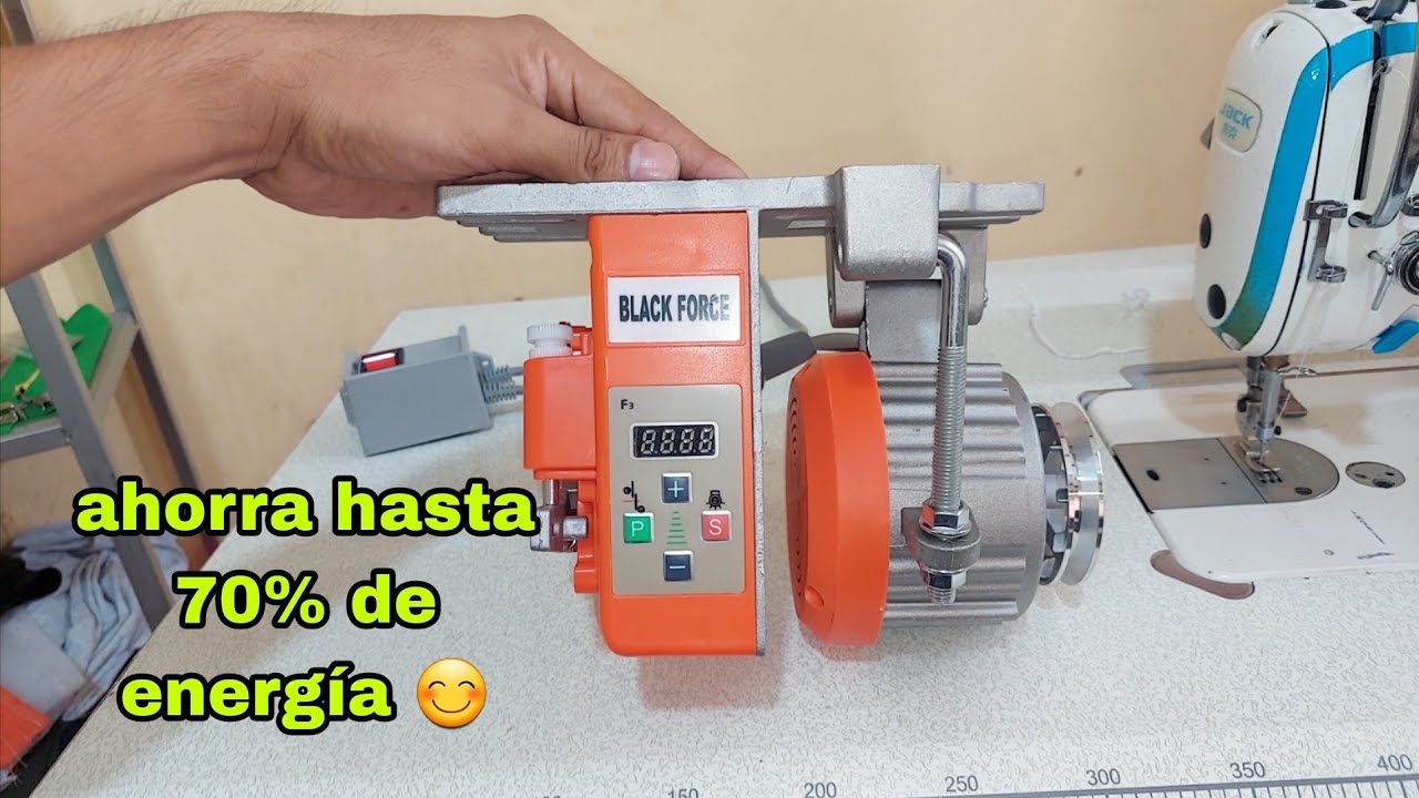 unboxing y cambio de sentido de giro motor servo máquina de coser industrial