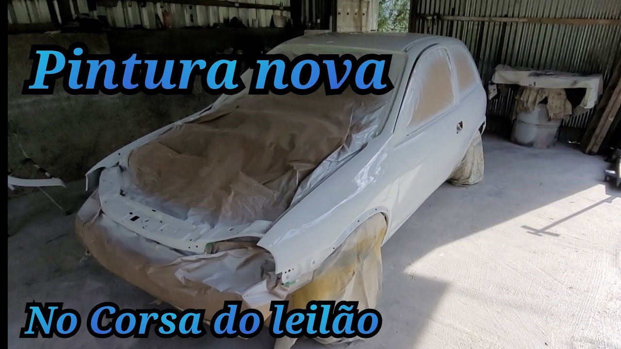 Pintamos o corsa do leilão,  aquele de 9 anos parado, confira