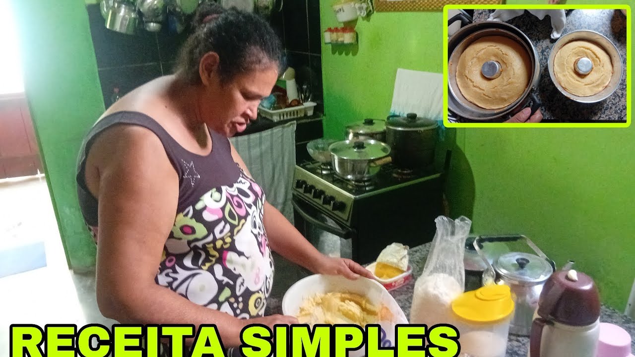 RECEITA SIMPLES DE UM BOLO DE MANDIOCA 