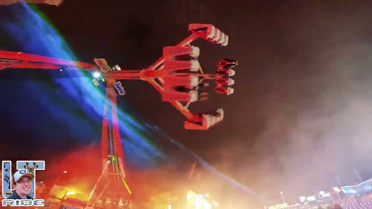 Encore plus impressionnant la nuit tombée 🔥 | Manège Mega Swing - Foire Saint-Romain, Rouen 2025