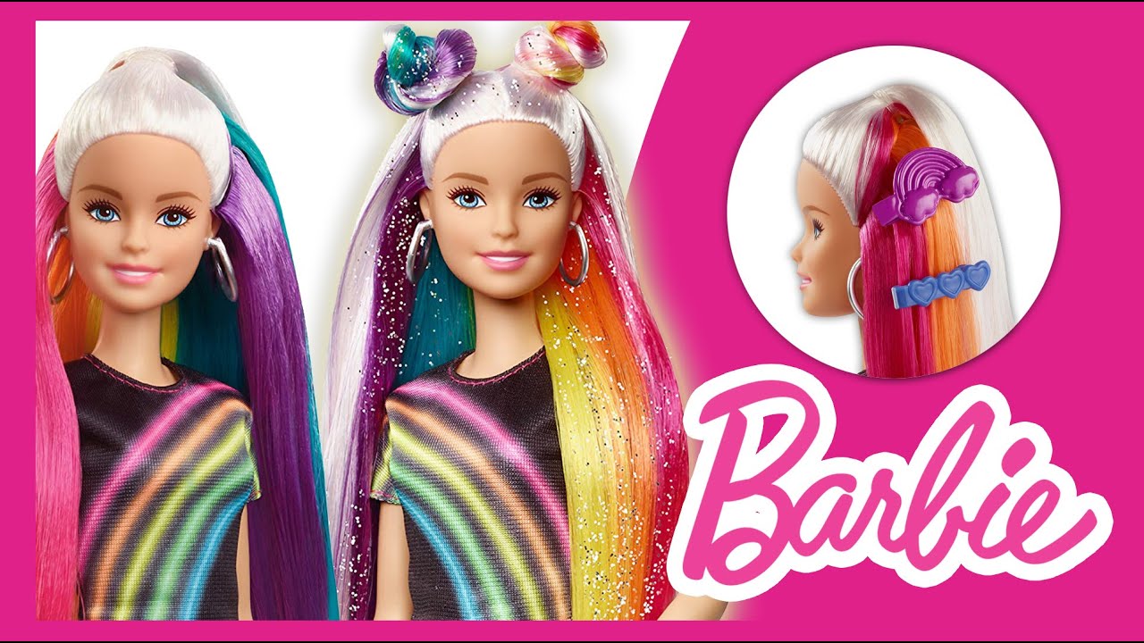 Barbie Rainbow 🌈 Sparkle Hair Doll (Unboxing in 2020)