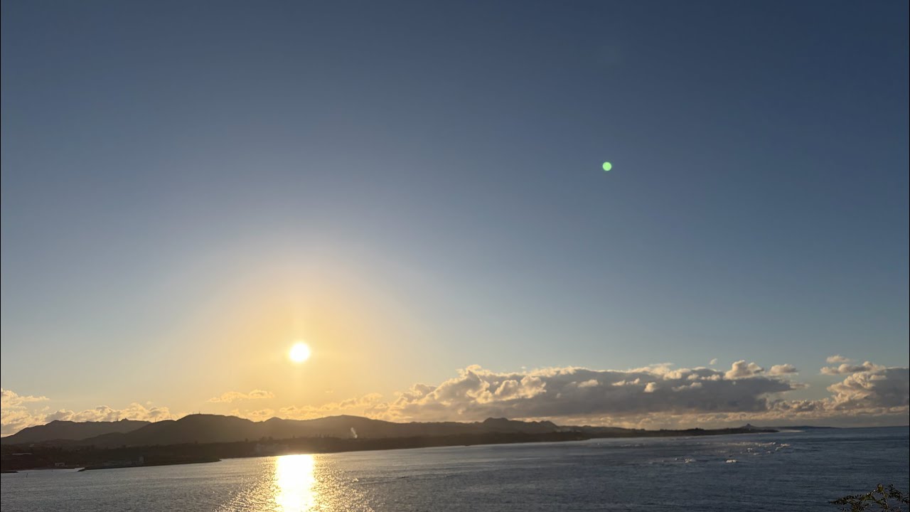 【ライブ配信】古宇利島から見える夕陽　2026年1月9日