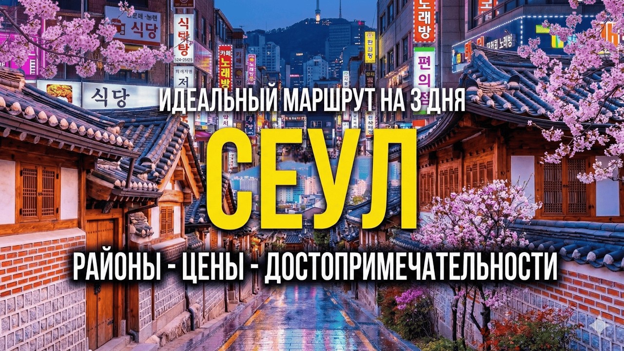 СЕУЛ ЗА ТРИ ДНЯ | ЧТО ПОСМОТРЕТЬ, ЦЕНЫ, ЕДА, РАЙОНЫ
