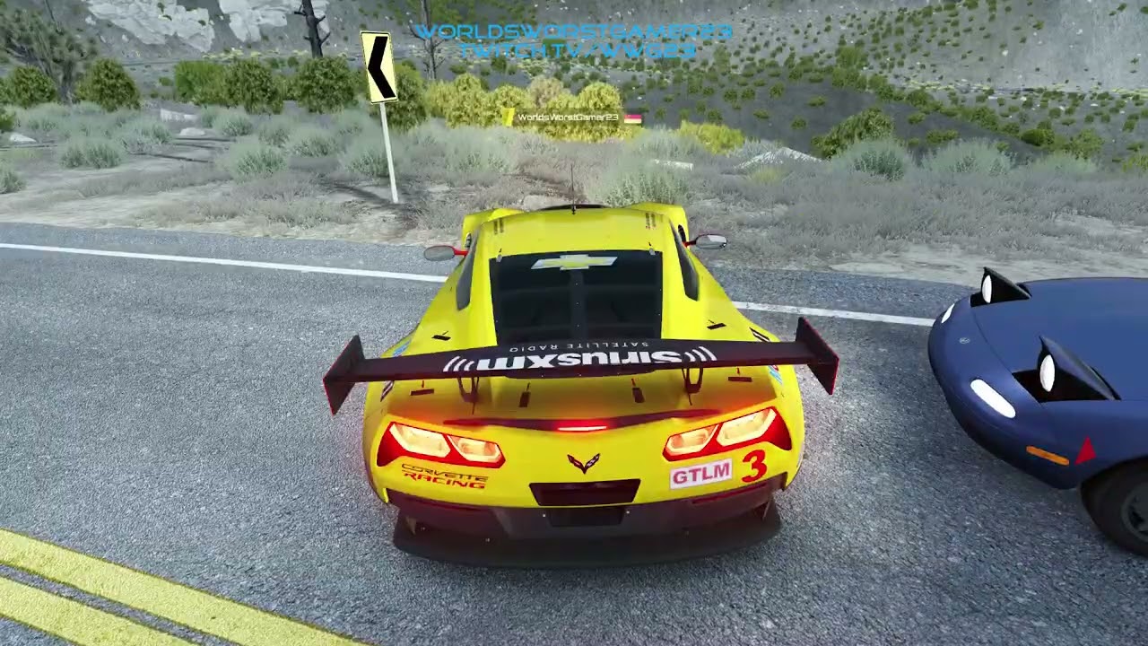 Corvette GT3 vs LA Canyons replay