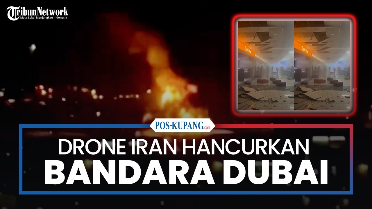 Drone Iran Serang Tangki Bahan Bakar Bandara International Dubai