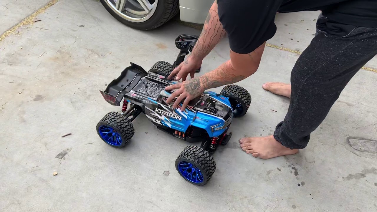 Kraton 6s to 8s belt drive conversion first run testing Subscribe to my channel for more videos