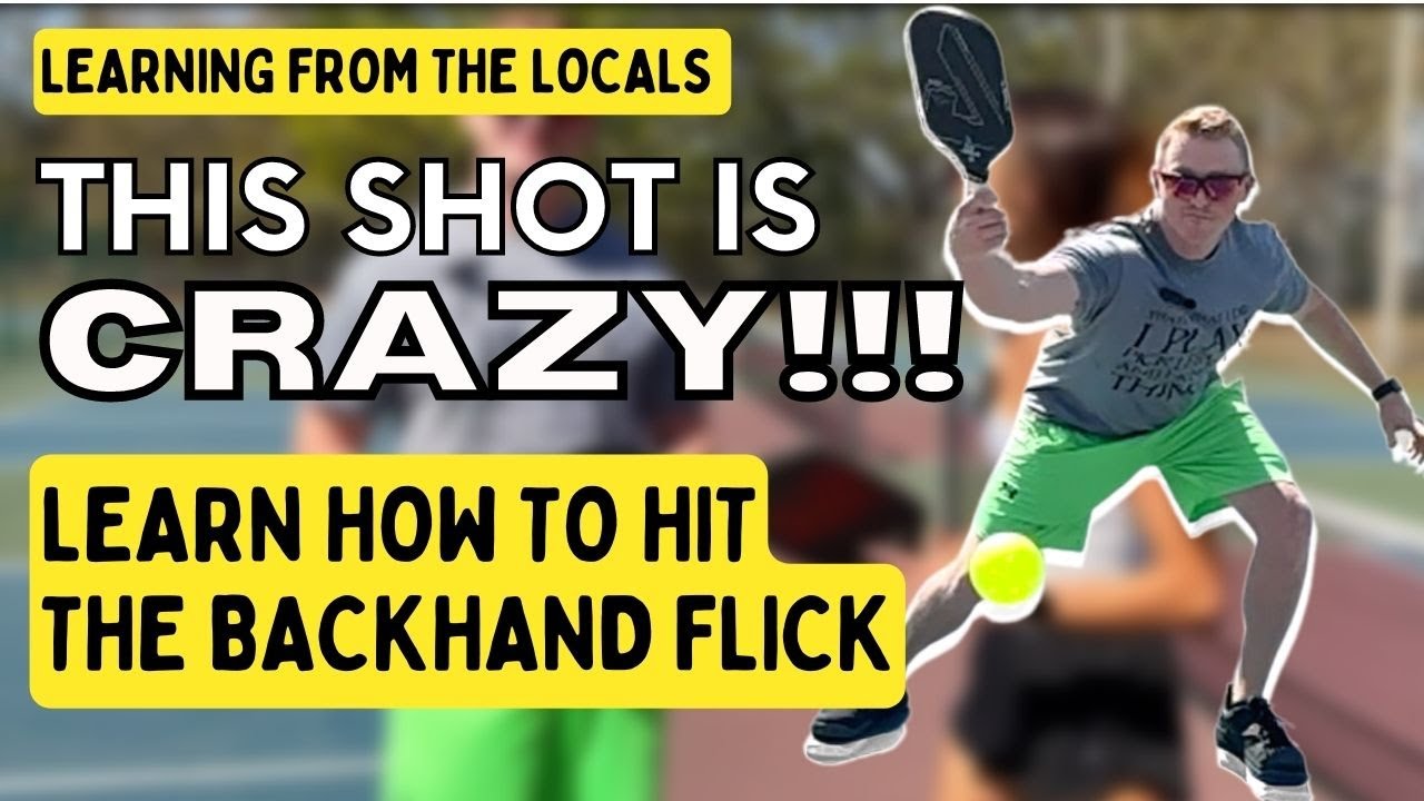 HOW TO HIT THE BACKHAND FLICK | You Need This Deceptive Pickleball Shot In Your Game! (ft. AJ Scarp)