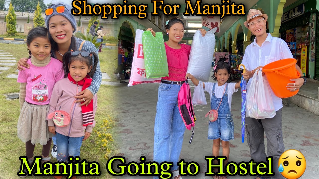 Shopping For Manjita Before Going to Hostel ||Manjita Going to Hostel😢||Shopping With YouTube Money