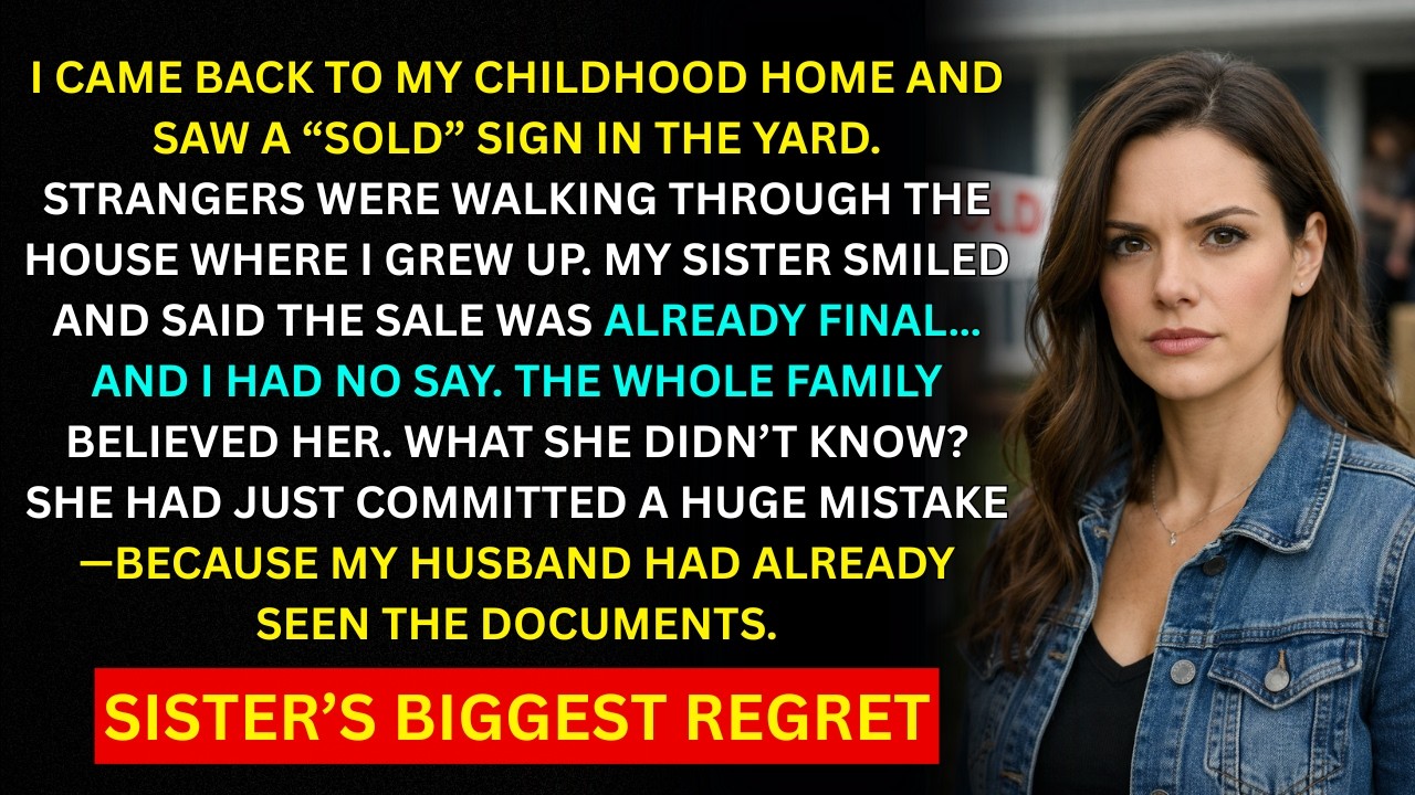 My Sister Secretly Sold Our Childhood Home… But She Didn’t Know Who I Married