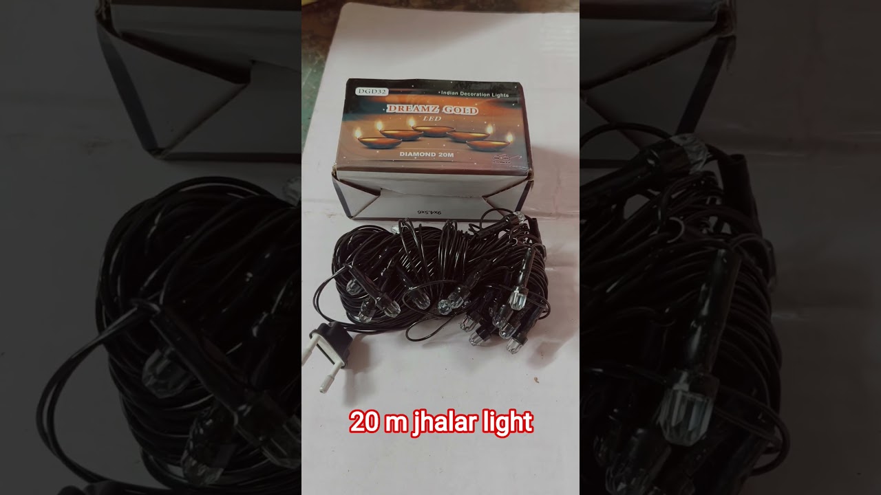 20 m jhalar light #diwali #light