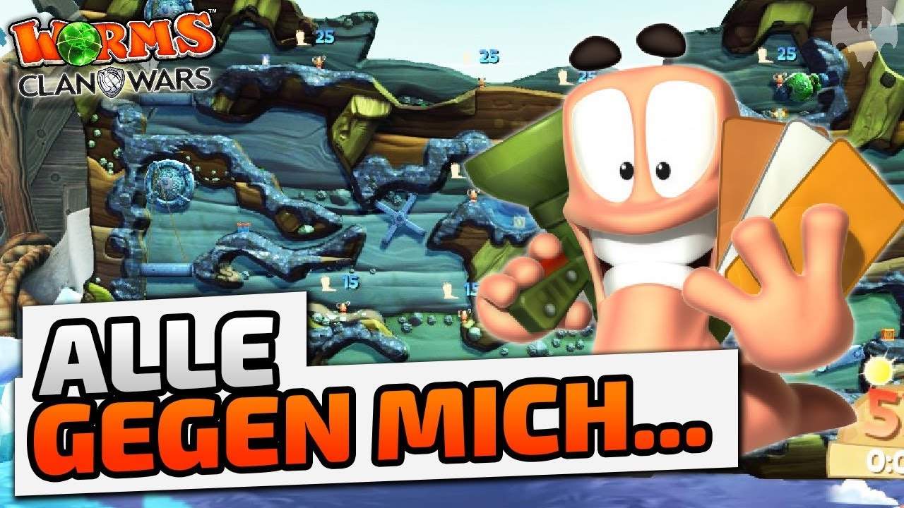 Alle gegen mich... - ♠ Worms: Clan Wars ♠ - Deutsch German - Dhalucard