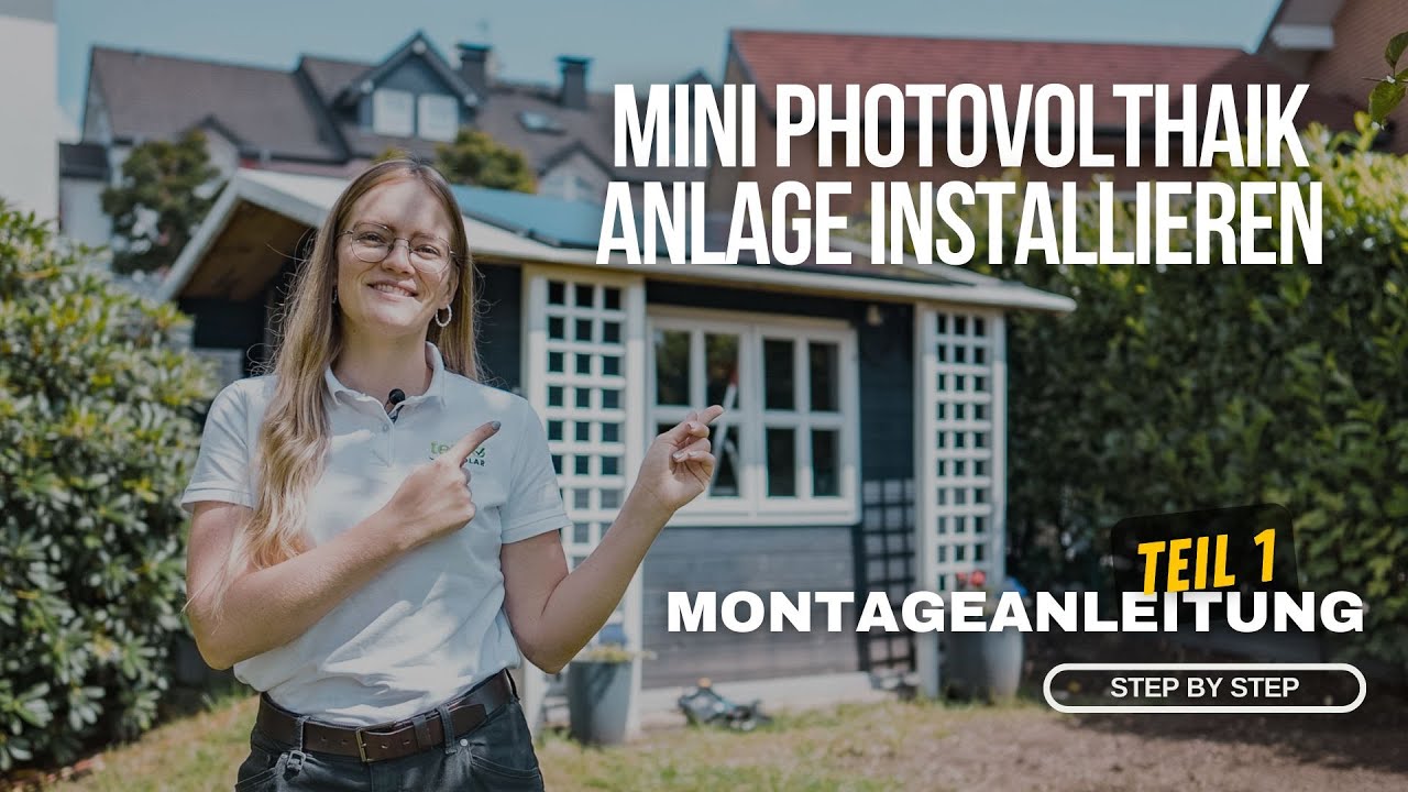 🔋 #Mini-Photovoltaikanlage: Schritt-für-Schritt-Montageanleitung für ein Gartenhaus🛠️📈
