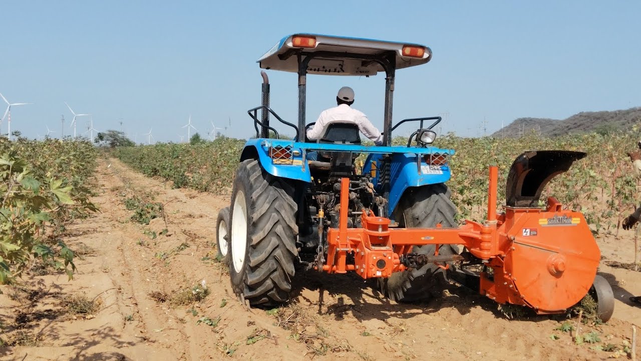 મોબાઈલ શ્રેડર મશીન થી એરંડા કટીંગ નું કામ /shredder mashin video/shaktimaan mobil shredder