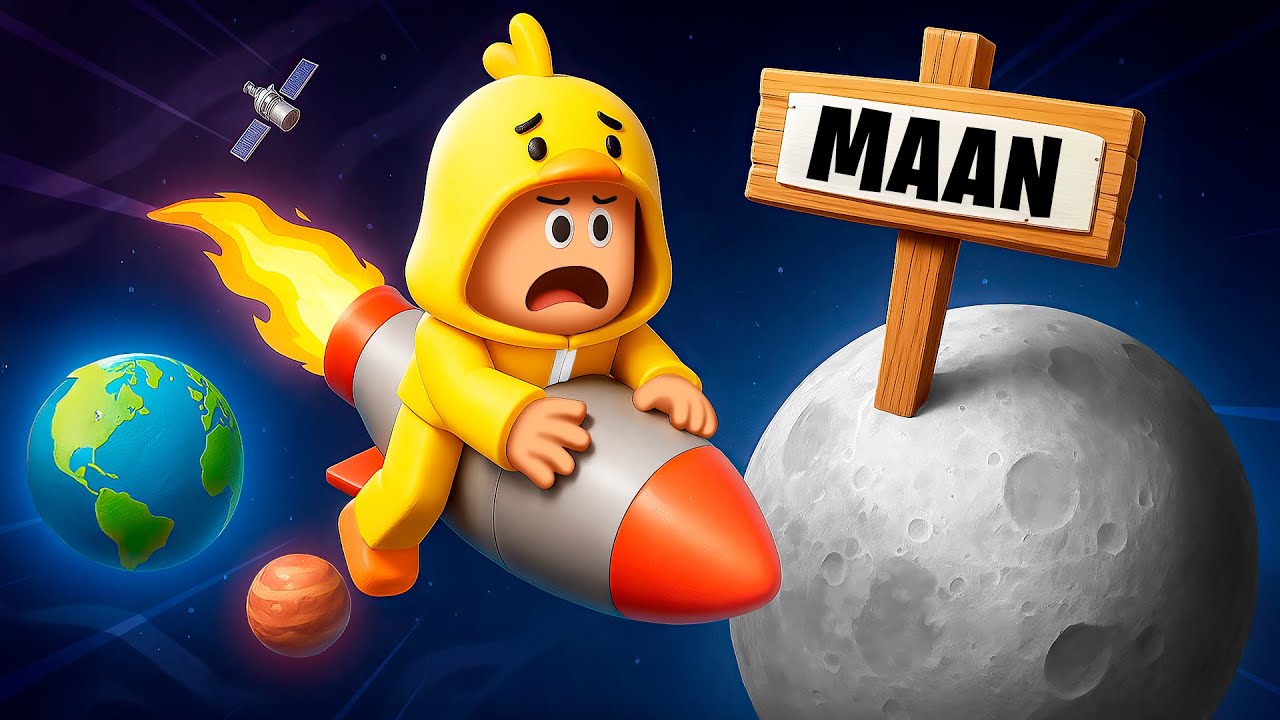Ik Vlieg Naar De Maan Met Een RAKET! (Roblox)
