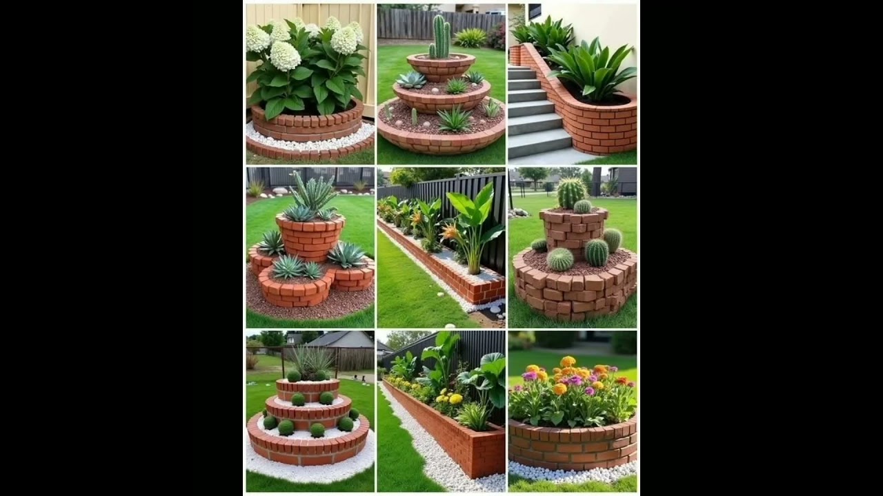 Amazing Brick Garden Design