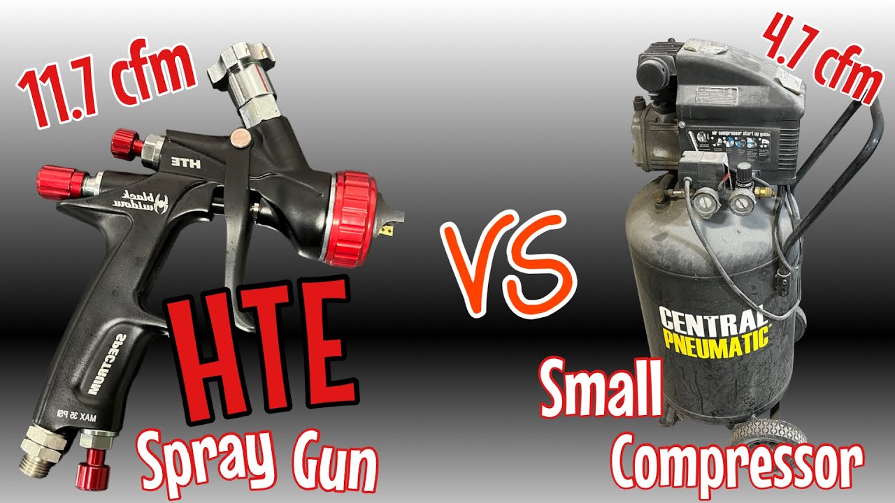 HIGH cfm spray gun LOW cfm compressor