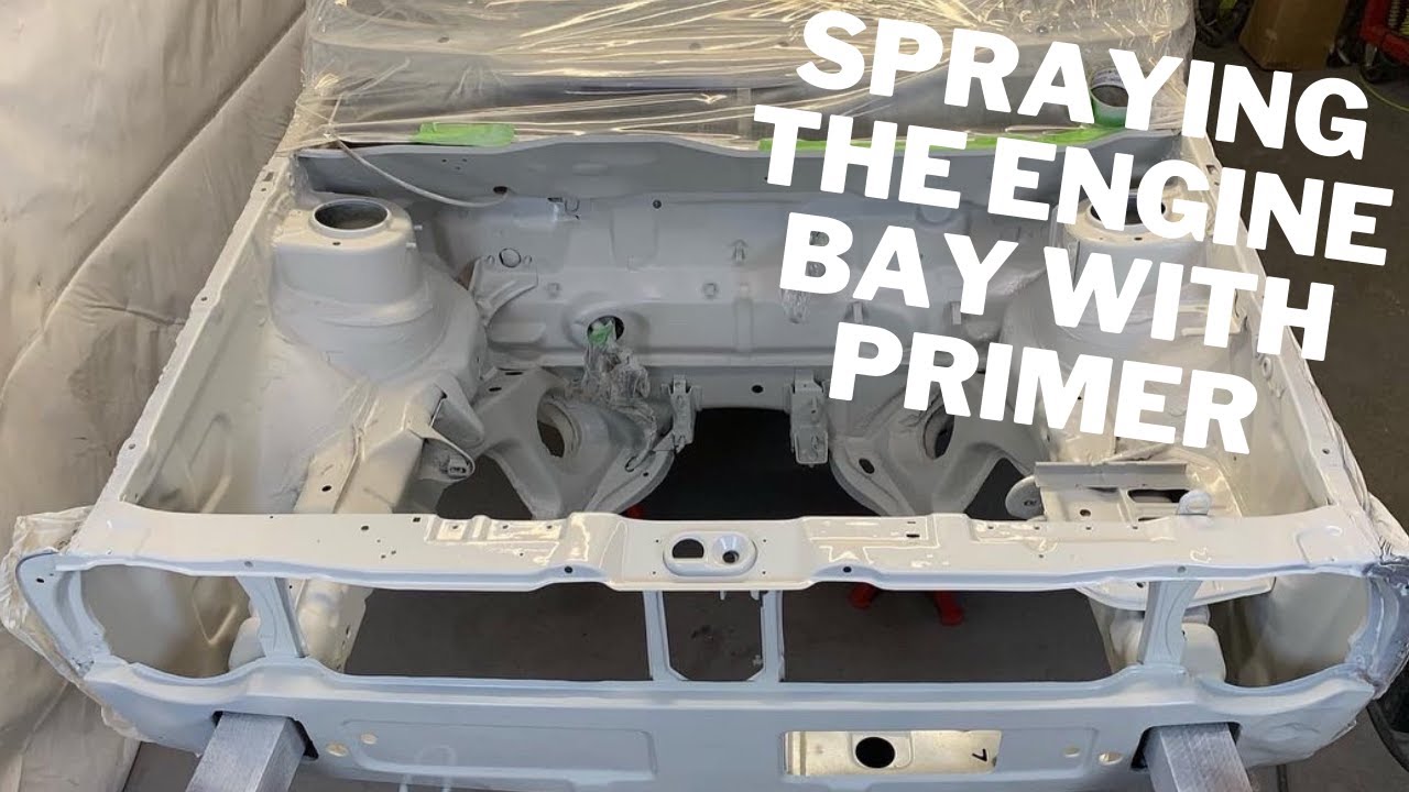 Sanding And Priming Engine Bay  - Episode 3 - 1987 Volkswagen Caddy MK1 Restoration Project