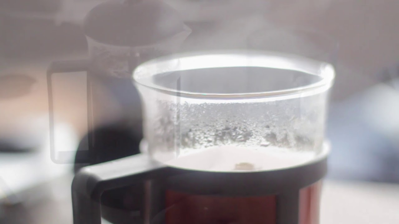 French Press in th morning