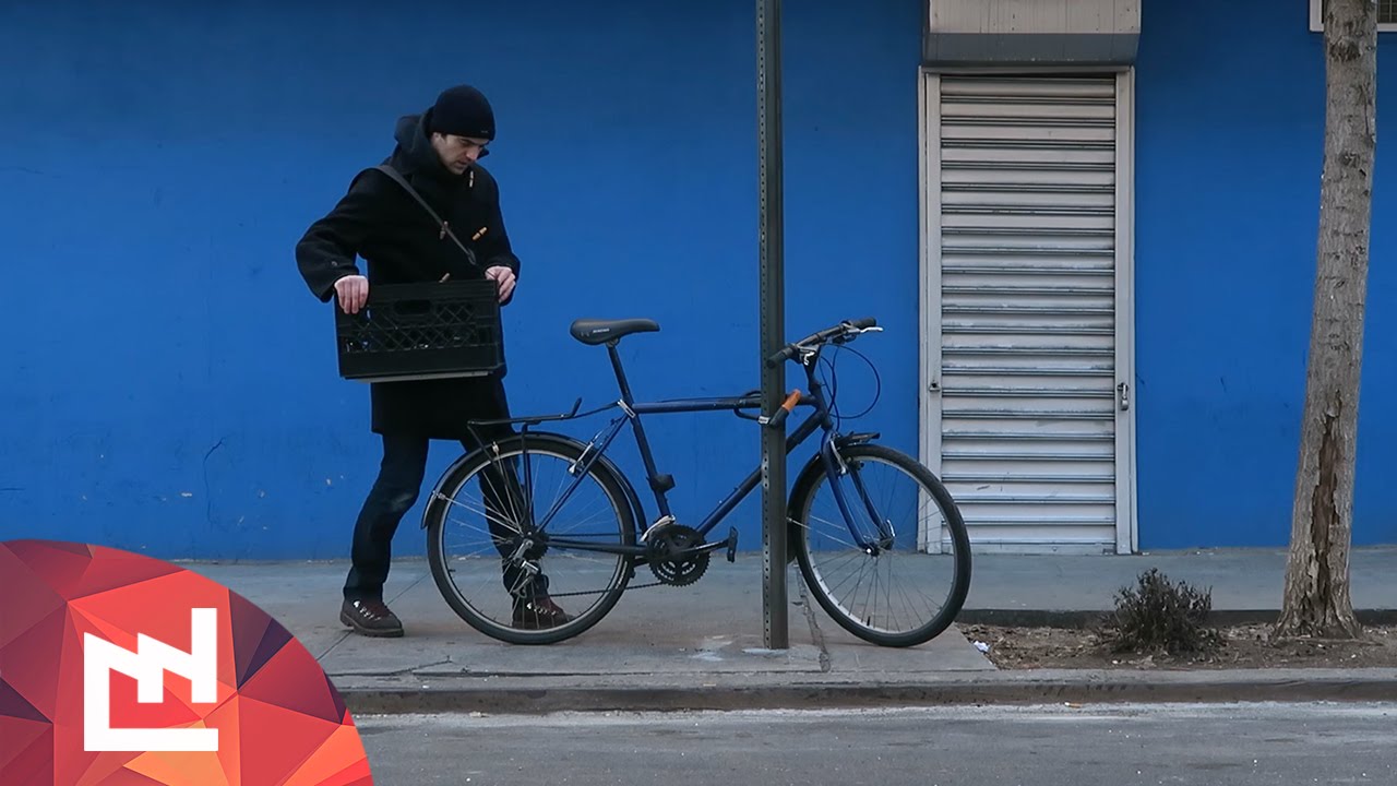 DIY project : removable bike crate basket