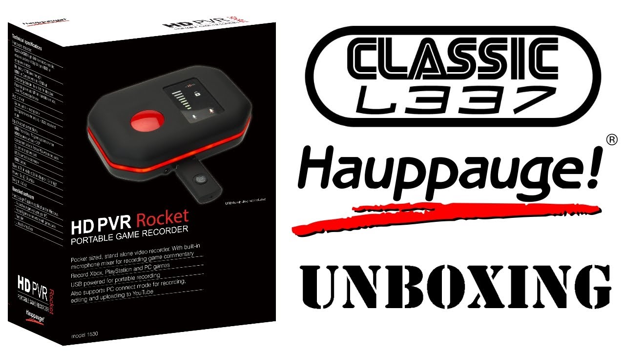Hauppauge HD PVR Rocket (Unboxing & Specs)