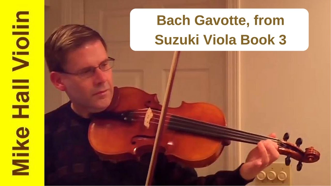 Bach Gavotte - #7 from Suzuki Viola Book 3, Original edition