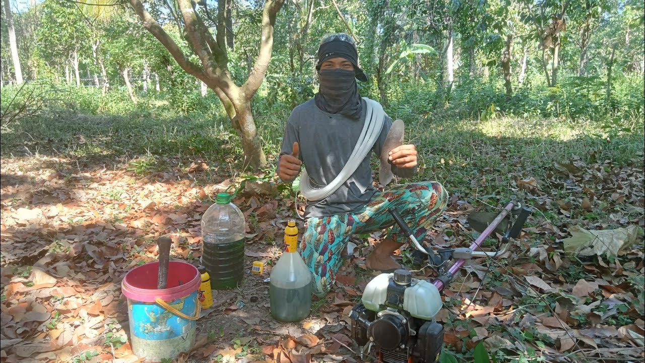 PAPAANO ANG  PAG GAMIT NG 2 STROKE MAWER O GRASS CUTTER / HOW TO USE 2 STROKE GRASS CUTTER