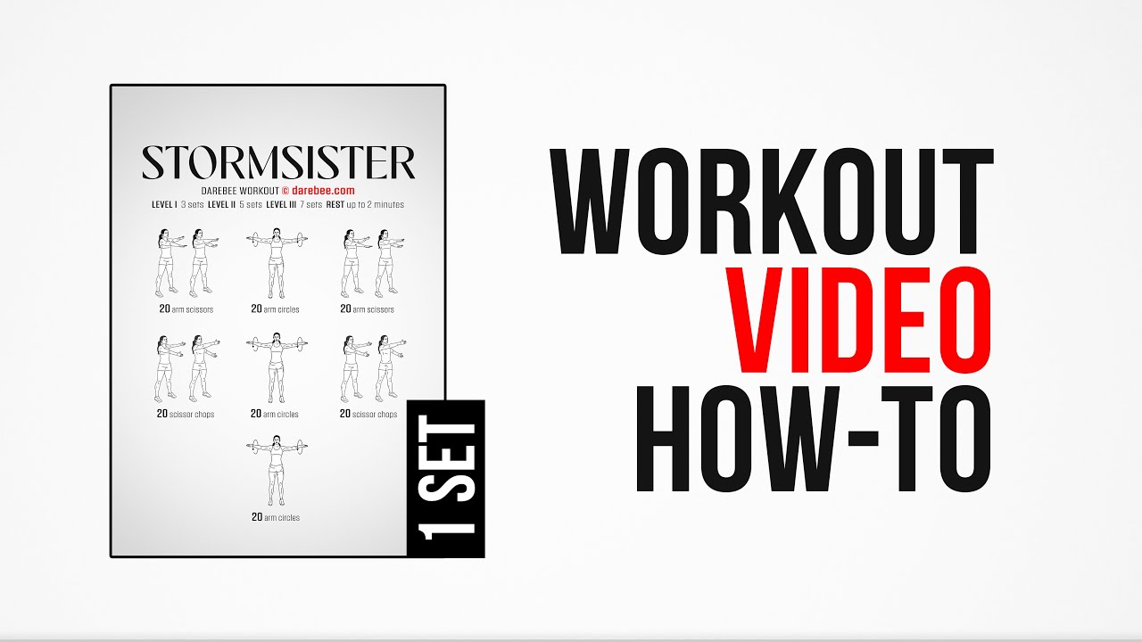 Stormsister Workout [ How-To ] [ One Set ] by #DAREBEE
