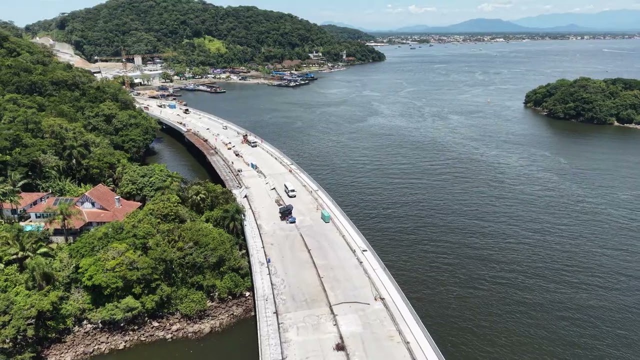 PONTE DE GUARATUBA EM FASE FINAL | GRAVAÇÃO DRONE