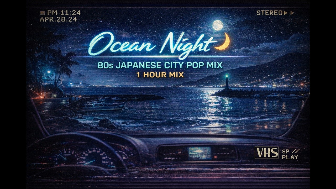 Ocean Night 🌙 80s Japanese City Pop Mix | Seaside Midnight Vibes (1 Hour)