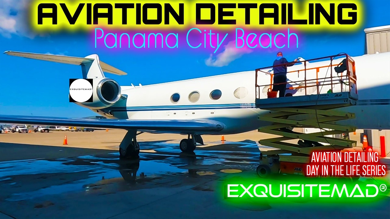 Aviation Detailing | Washing and Cleaning Inside and out of a Gulfstream G550  VLOG 