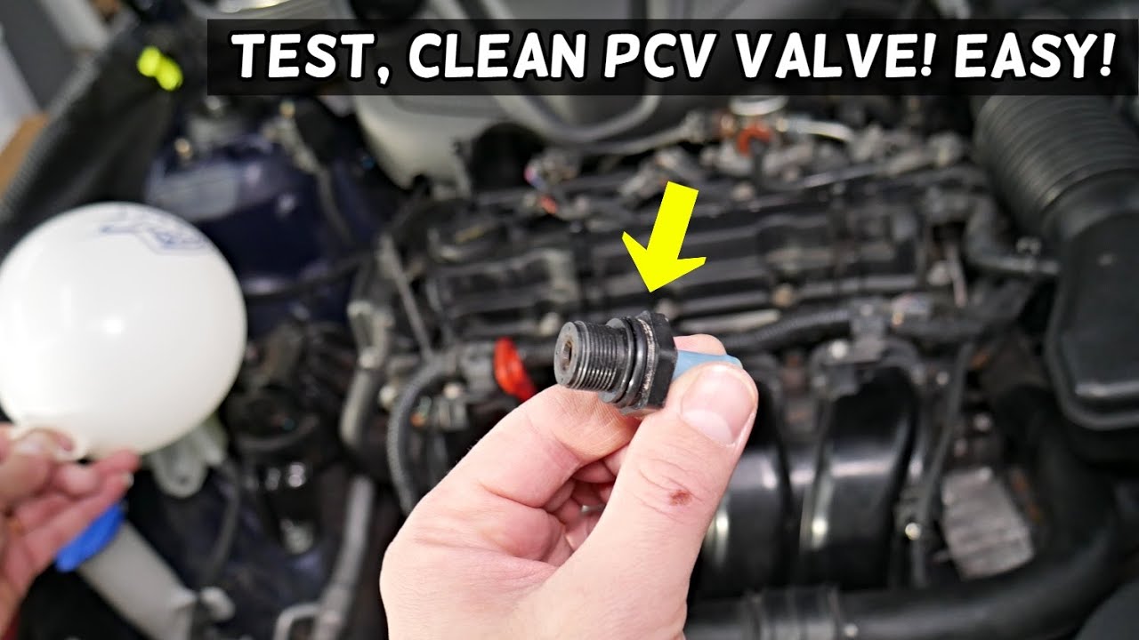 HOW TO TEST AND CLEAN PCV VALVE ON CAR  EASY