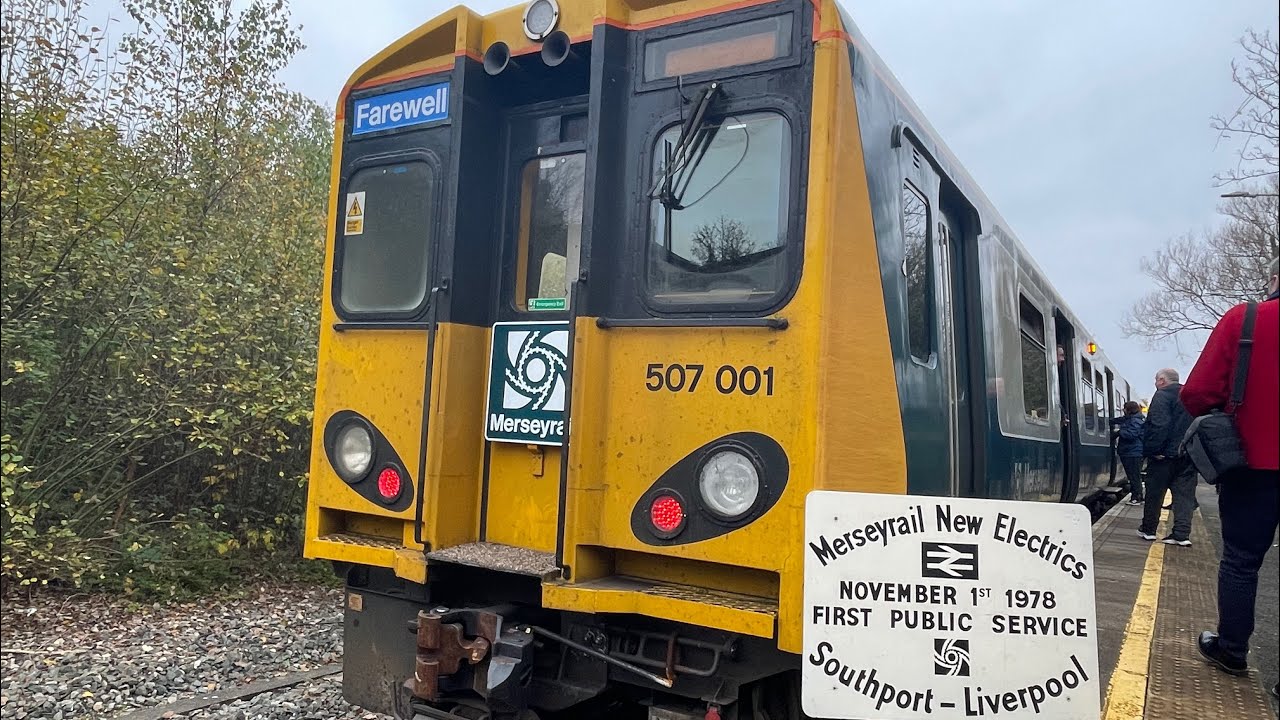 Merseyrail 507 Train Farewell Tour Northern Line Sefton Sparkler
