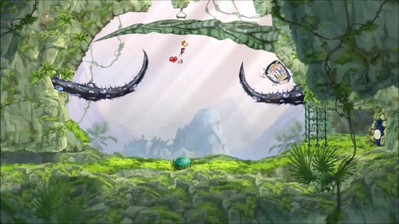 Rayman Origins (1080i HD) Walkthrough Part 42 - Moseying the Mountain - Electoons & Lum Medal
