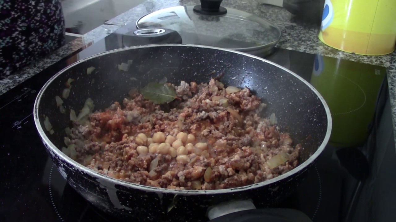 GARBANZOS CON CARNE PICADA