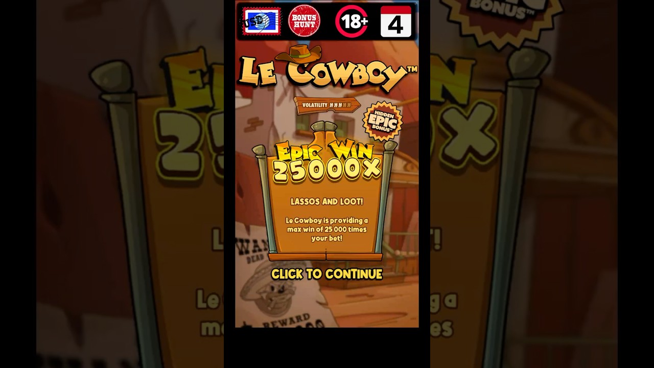 MAX WIN x LE COWBOY 🤠💎 | 2025-10-07 | .05 USD | 25000x | BONUS HUNT