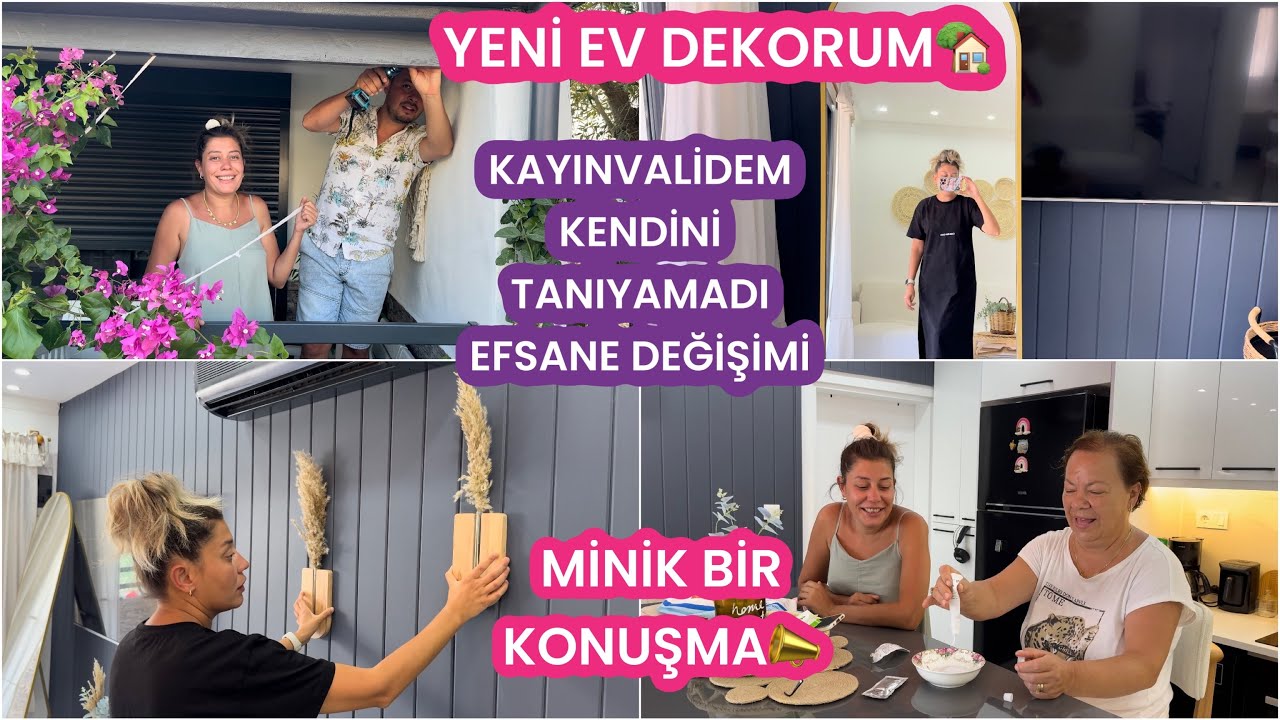 YENİ EV DEKORUM🏡KAYINVALİDEMİN DEĞİŞİMİ BEĞENDİMİ❓APAR TOPAR GİTTİLER, MARKET ALIŞVERİŞİ, DÜZEN