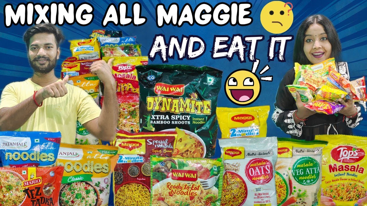 Mixing All Maggie and Eat it | Nehamit vlogs
