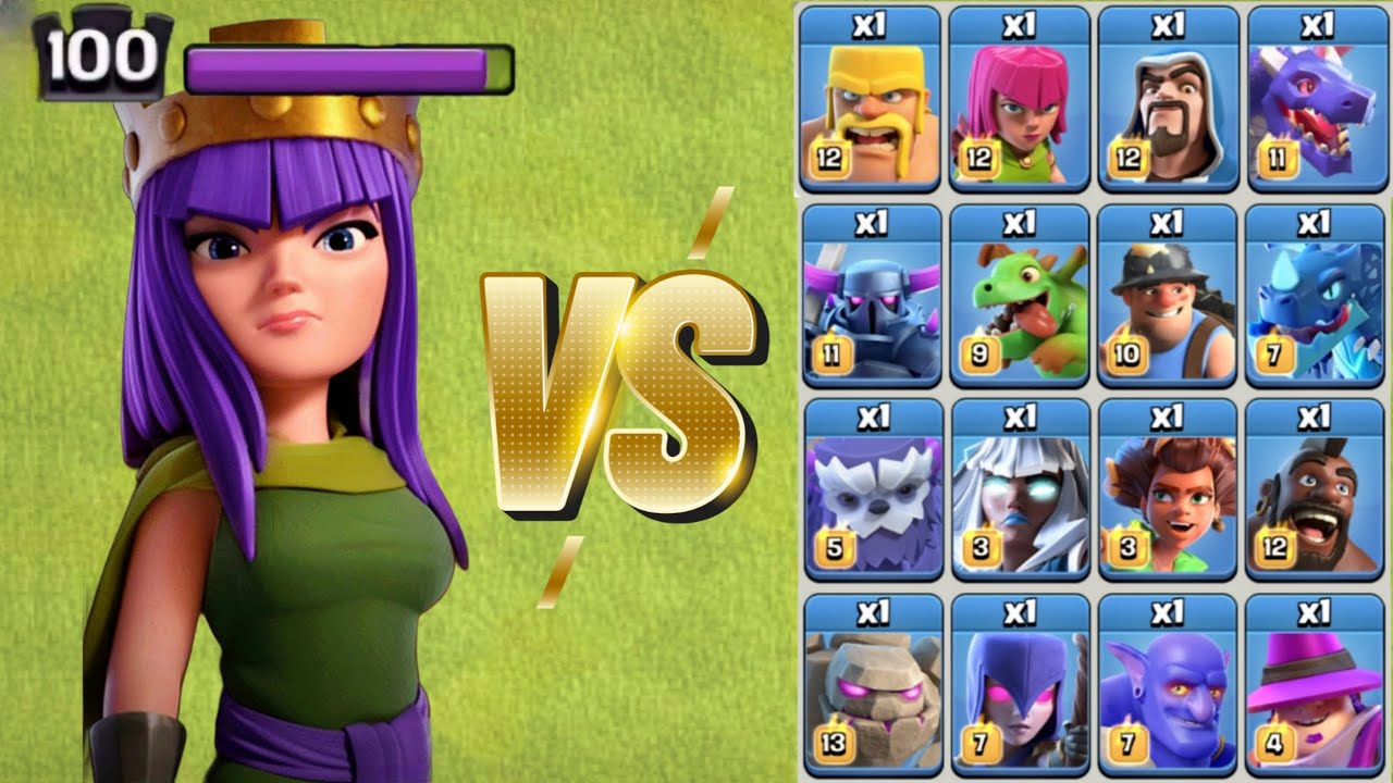 Who can Defeat Level 100 Archer Queen - Clash of Clans