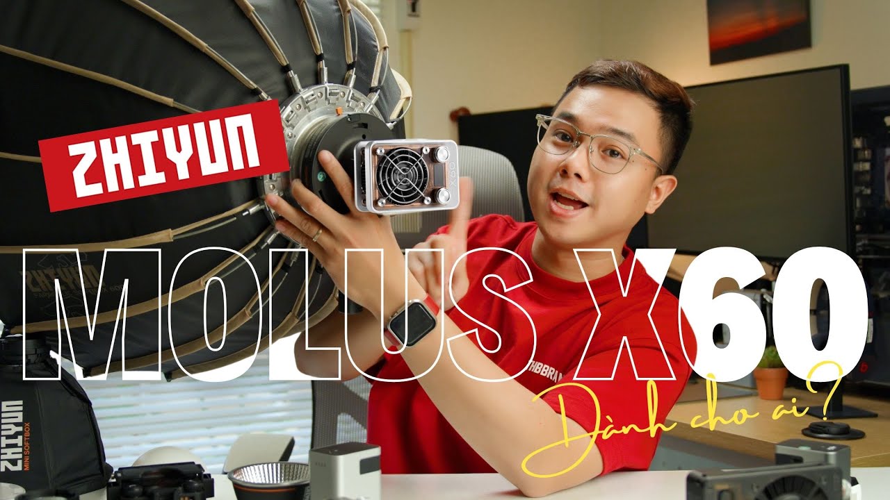 ĐÈN RGB CÔNG SUẤT 60W NHỎ NHẤT HIỆN NAY | ZHIYUN MOLUS X60RGB