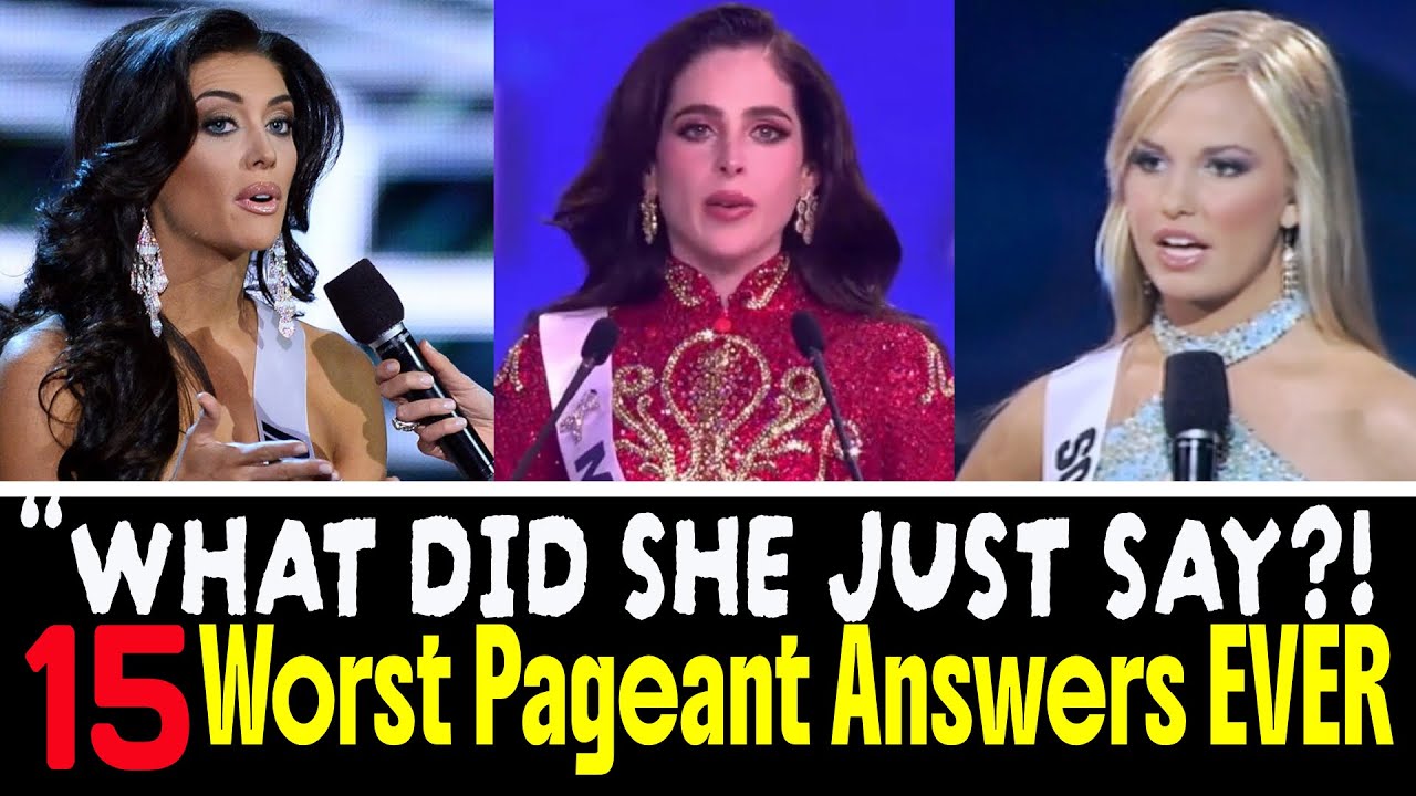 TOP 15 WORST PAGEANT Q&A ANSWERS EVER | Off-Tangent Moments That Shocked the World | Q&A Disasters