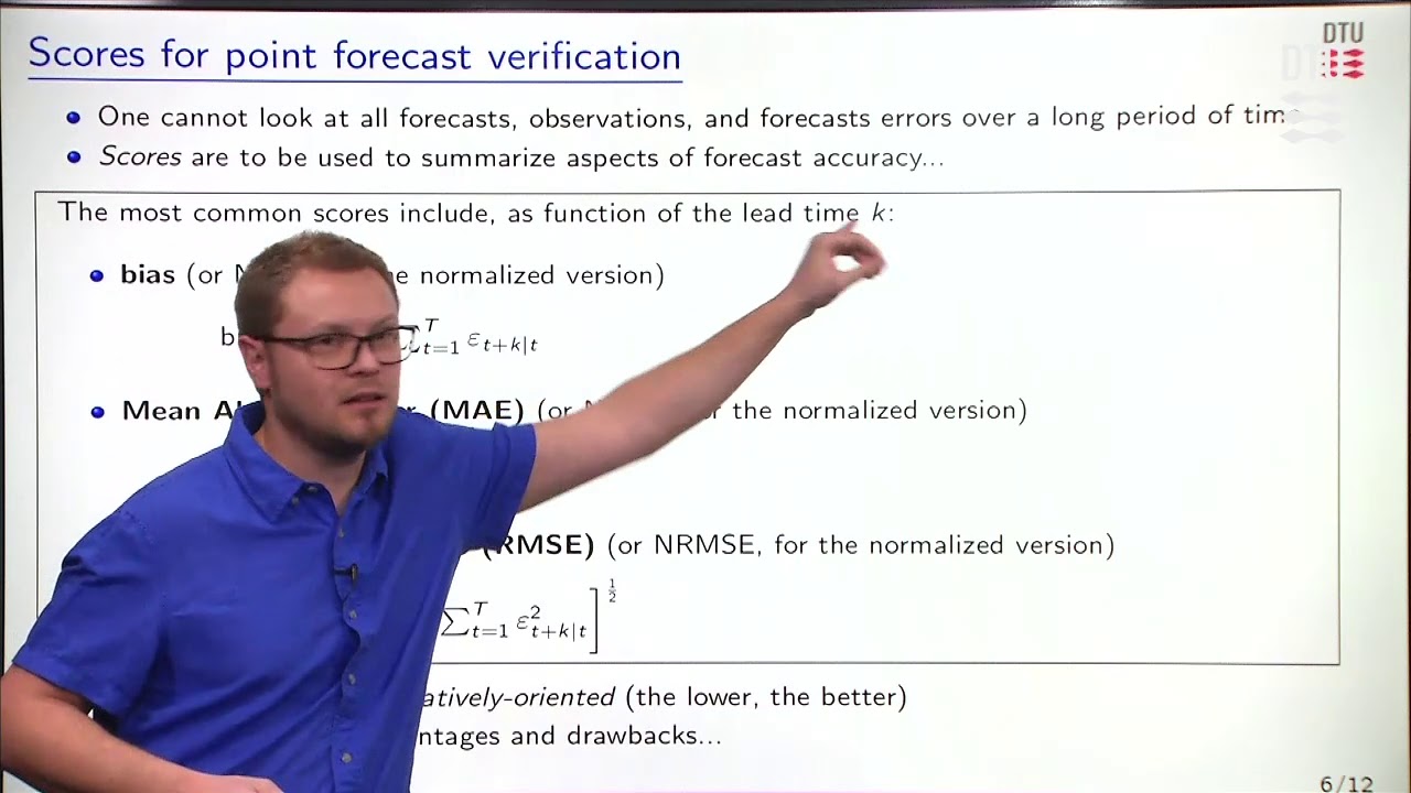 Module 8: Verification of deterministic forecasts