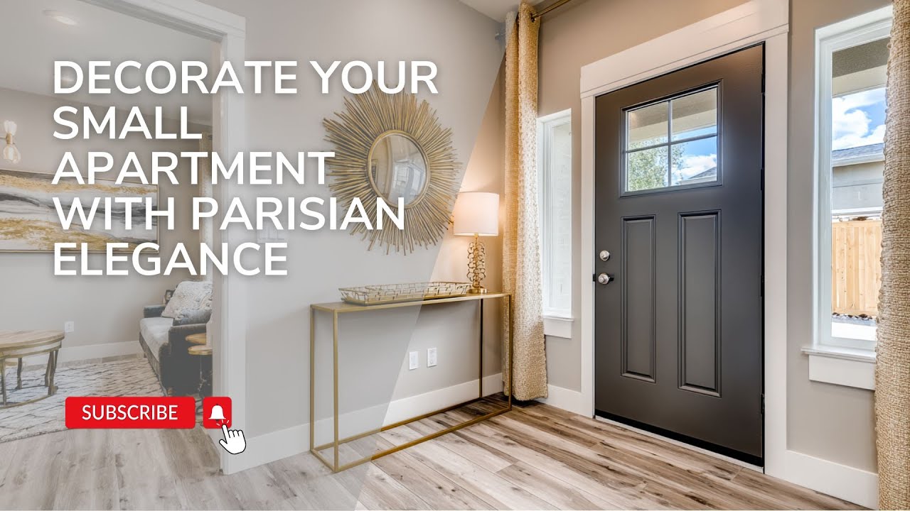 Decorate Your Small Apartment with Parisian Elegance and Perfect Balance in Every Corner