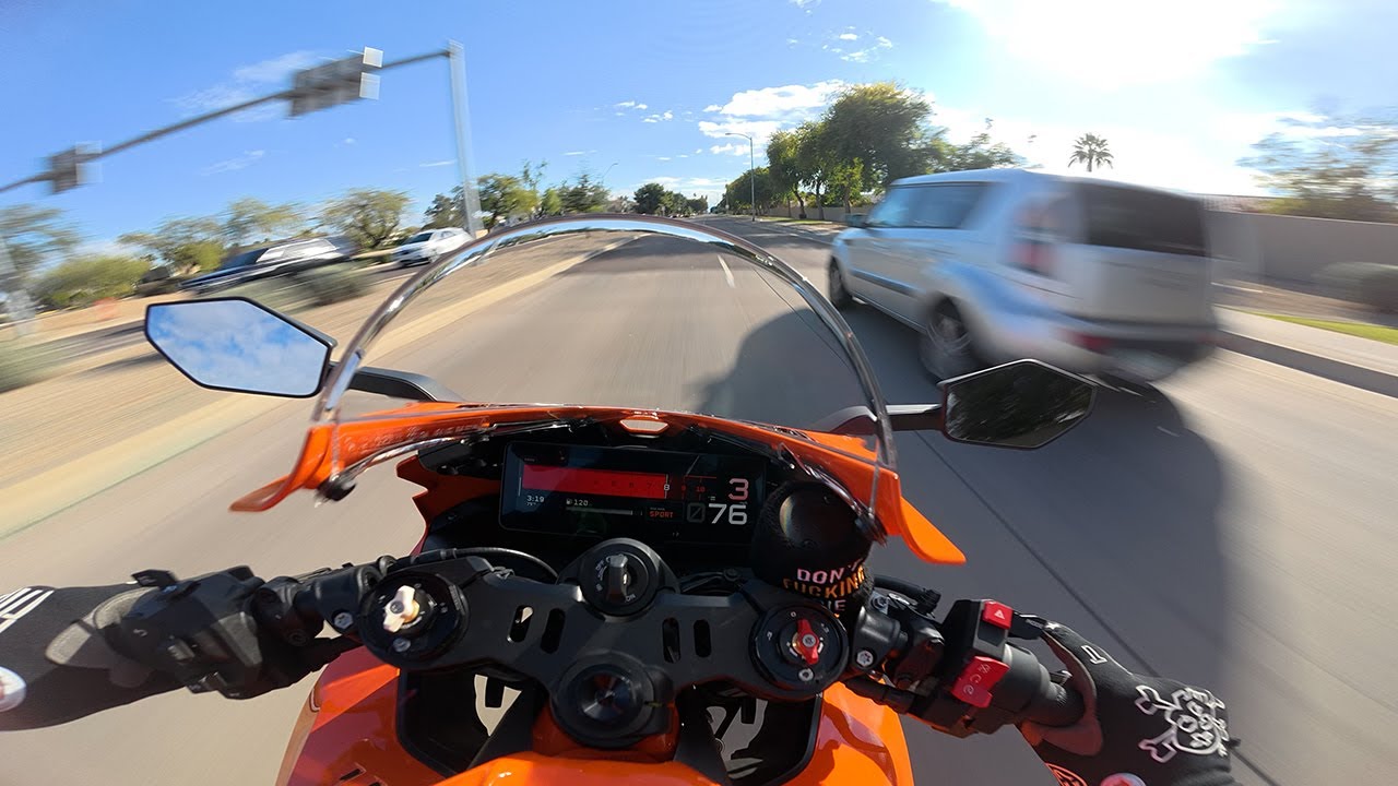 I got the new KTM 990 RC R!