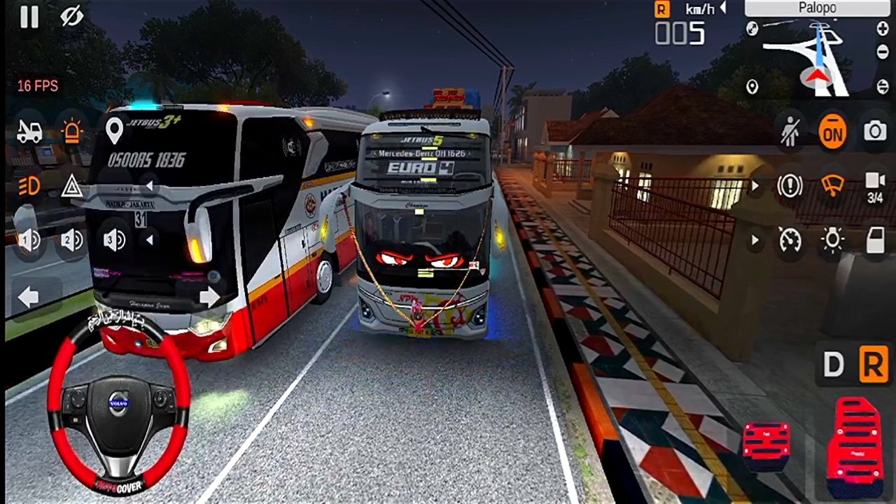 Bus NpM Euro 4 Pasang Cortas Bawa Penumpang Keluar Terminal Ketemu Bus Harapan Jaya Dijalan