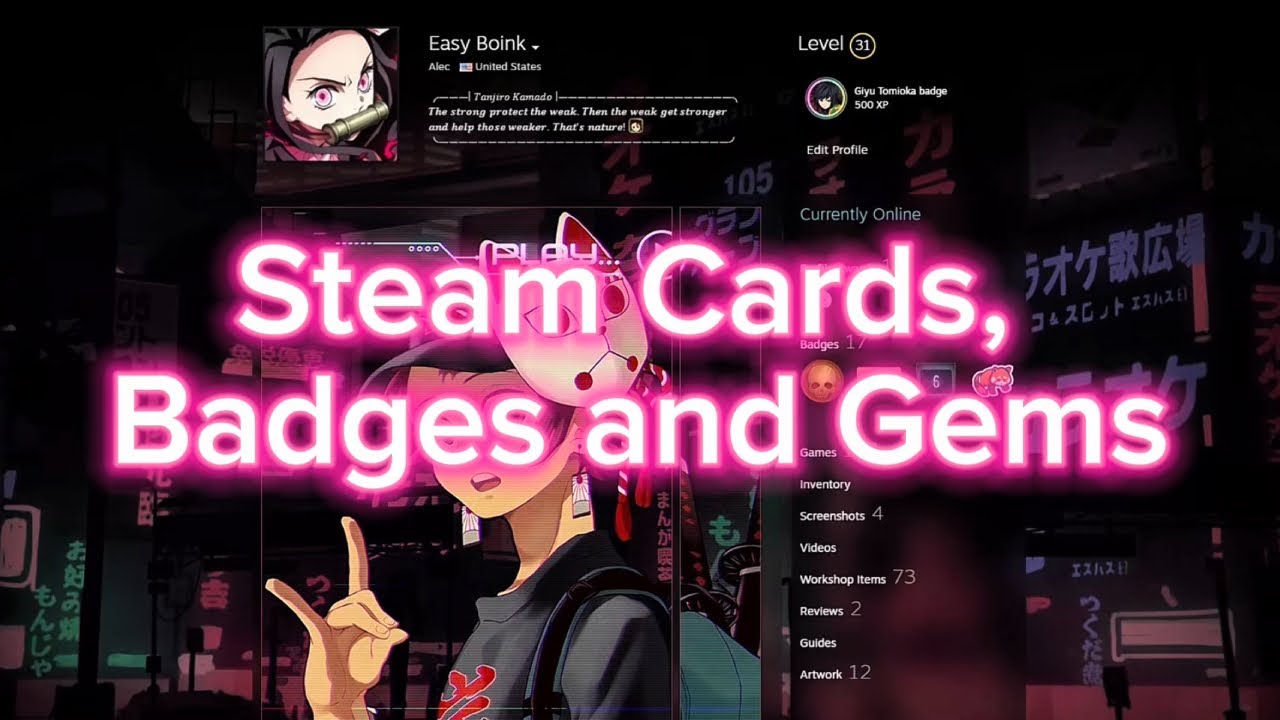 Полное руководство по карточкам, значкам и самоцветам Steam