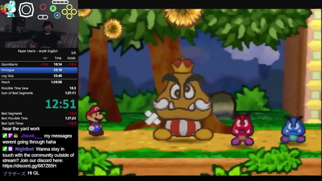 Paper Mario Any% Speedrun in 1:37:03 [English N64]