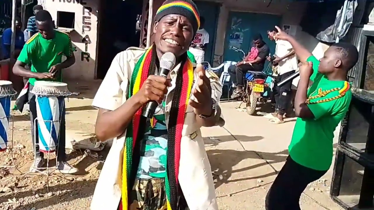 TEACH THE WORLD REGGAE LIVE PERFORMANCE BY PRESIDENT JAPESA IN AWASI TOWN