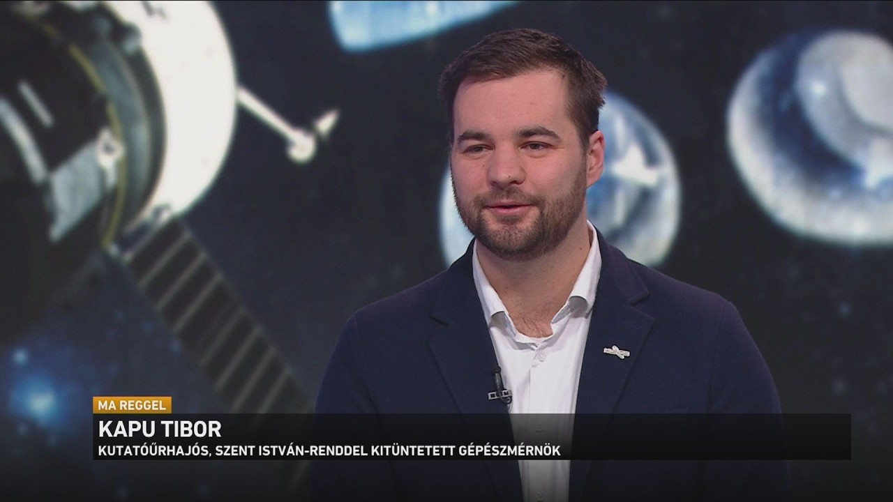 Kapu Tibor, Magyarország második hivatásos űrhajósa kapta a közmédia Év Embere díját