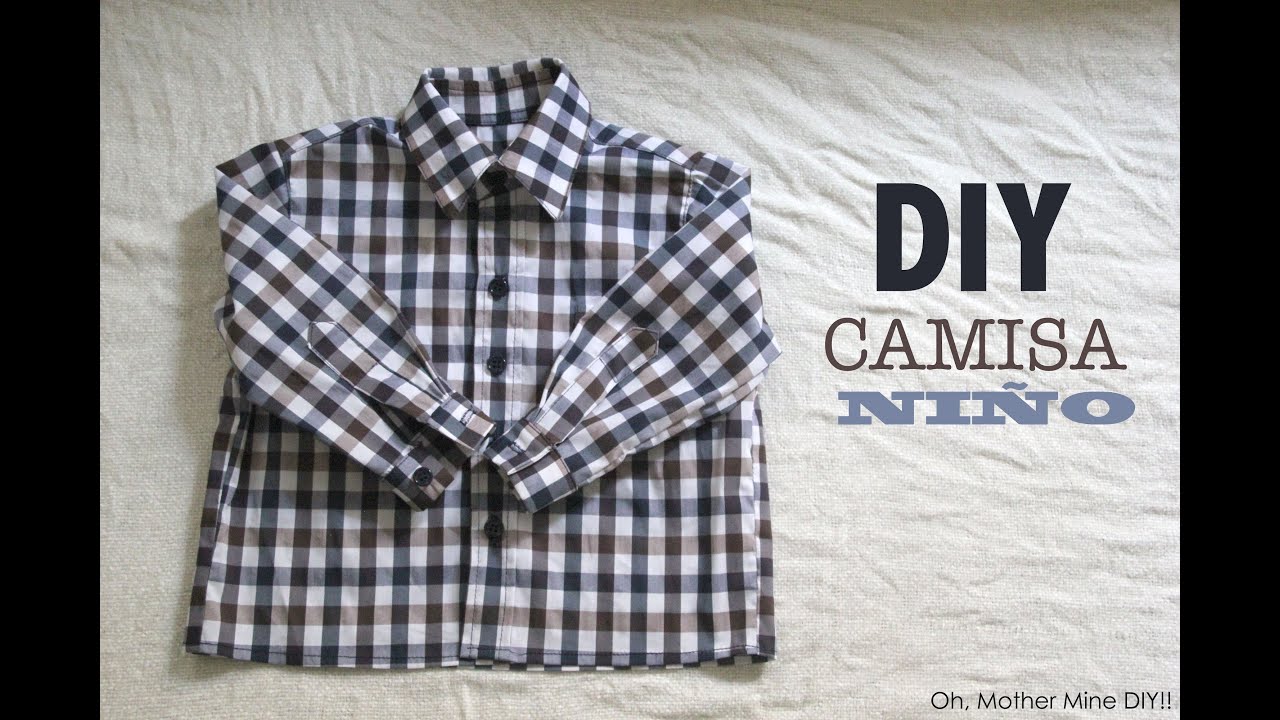 DIY Costura de camisa para bebe niño (patrón gratuito incluido)