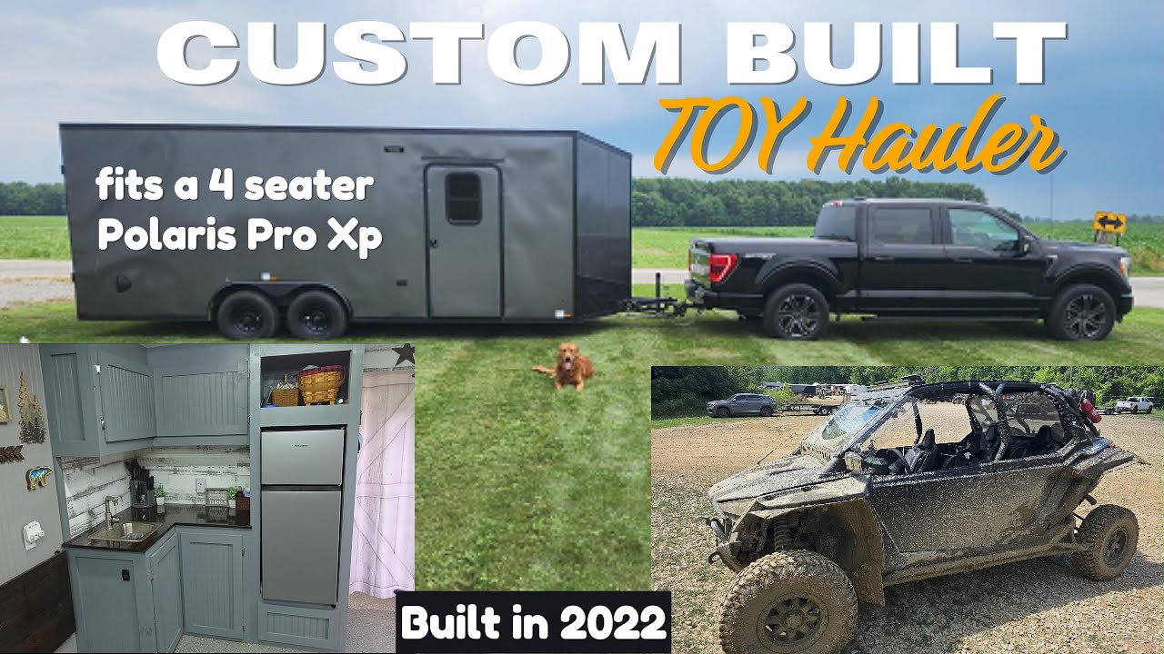 Cargo trailer conversion camper  Enclosed Toy Hauler for a 4 seater Polaris Pro XP 